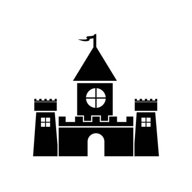 kale simgesi logo vektör tasarım şablonu