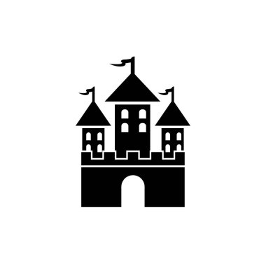 kale simgesi logo vektör tasarım şablonu