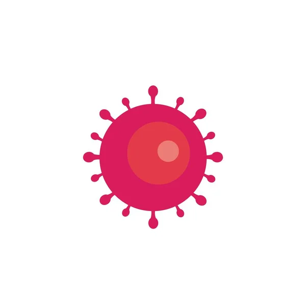 Virus Icon Logo Vector Design Template — Vetor de Stock
