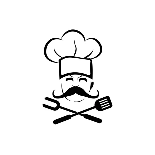 Chef Icon Logo Vector Design Template — Wektor stockowy