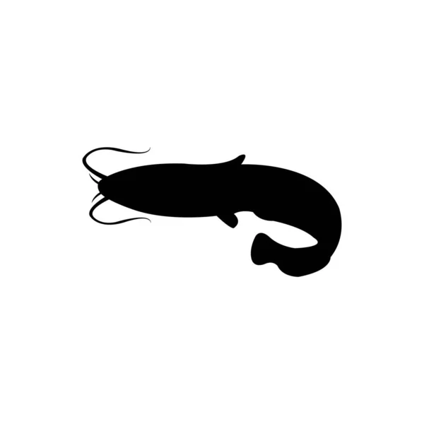 Catfish Icon Logo Vector Design Template — Vetor de Stock