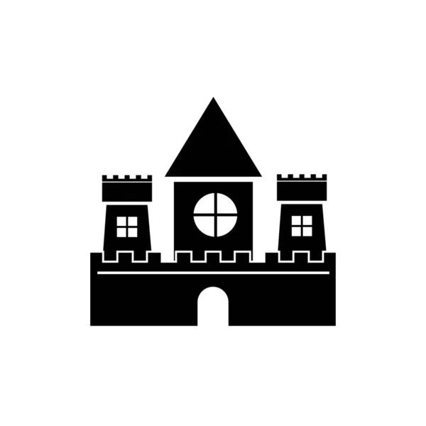 Castle Icon Logo Vector Design Template — Stock vektor