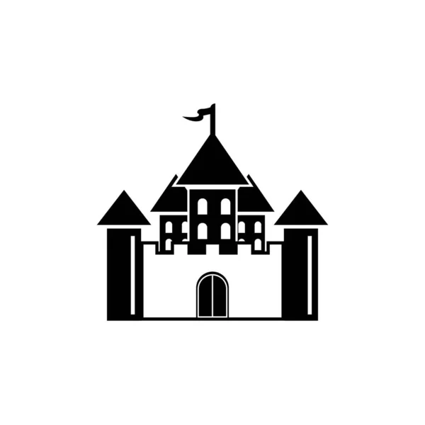 Schloss Symbol Logo Vektor Design Vorlage — Stockvektor