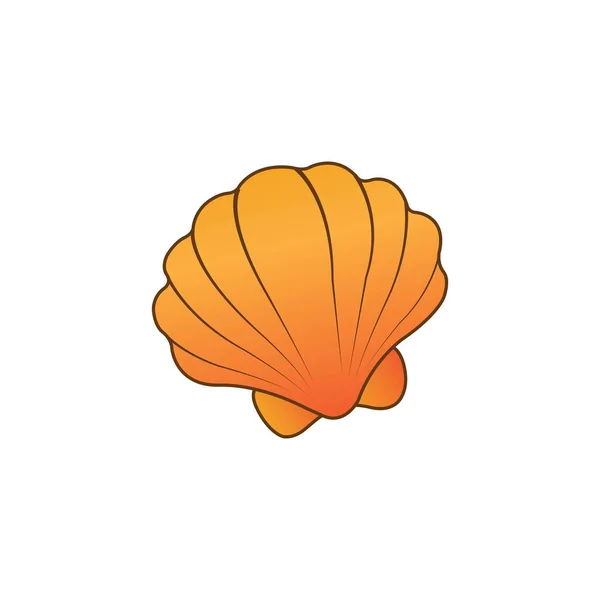 Shell Icon Logo Vector Design Template — Stockvektor
