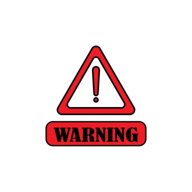 attention icon logo vector design template