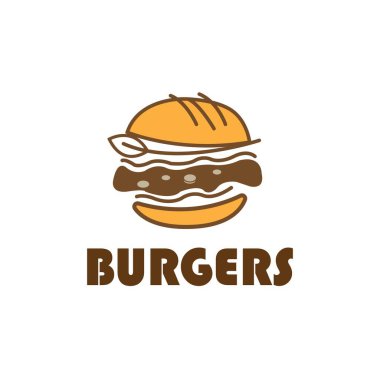 burgers icon logo vector design template
