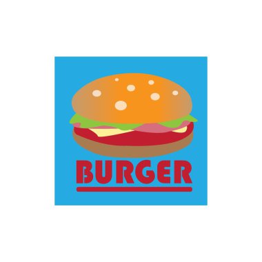 Hamburger simgesi logo vektör tasarım şablonu