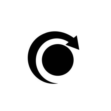 dönüm simgesi logo vektör tasarım şablonu