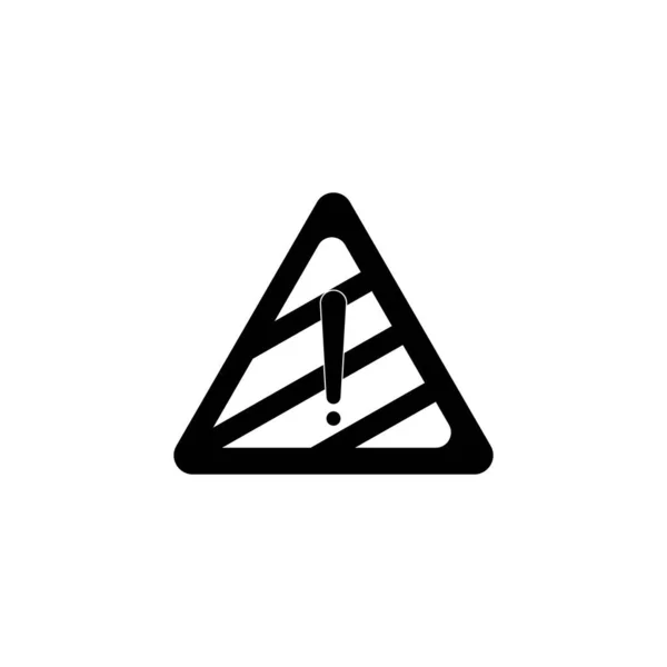 Ícone Atenção Modelo Design Vetor Logotipo — Vetor de Stock