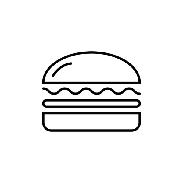 Burgers Icon Logo Vector Design Template — Vettoriale Stock