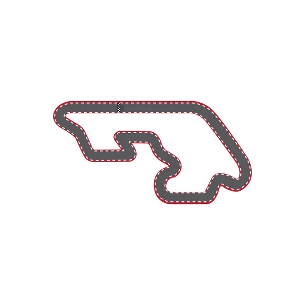 Race Track Icon Logo Vector Design Template — Stock Vector