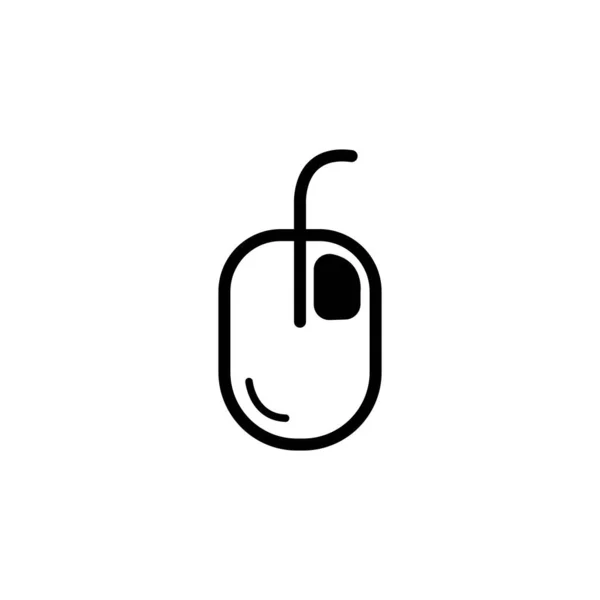 Computer Mouse Icon Logo Vector Design Template — Vector de stock