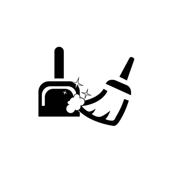 Cleaner Icon Logo Vector Design Template — Vetor de Stock
