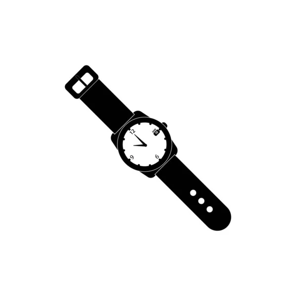 Orologio Icona Logo Modello Design Vettoriale — Vettoriale Stock