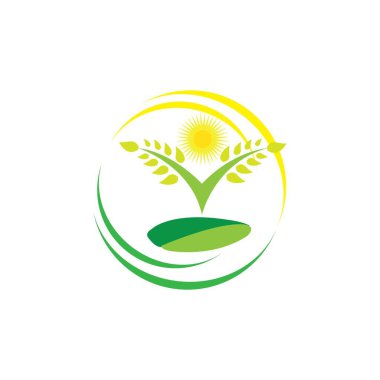 farming icon logo vector design template