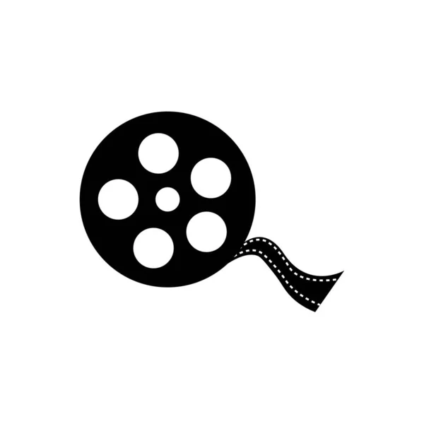 Film Strip Icon Logo Vector Design Template — Vector de stock