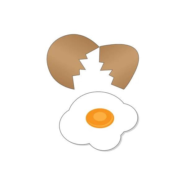 Логотип Значка Яйця Векторний Дизайн Шаблон — стоковий вектор