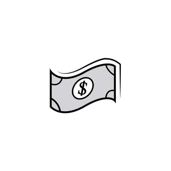 Money Icon Logo Vector Design Template — Vetor de Stock