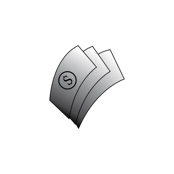 Money Icon Logo Vector Design Template — Vector de stock