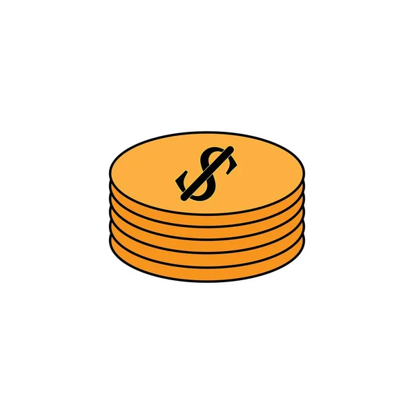 Money Icon Logo Vector Design Template — Stockový vektor