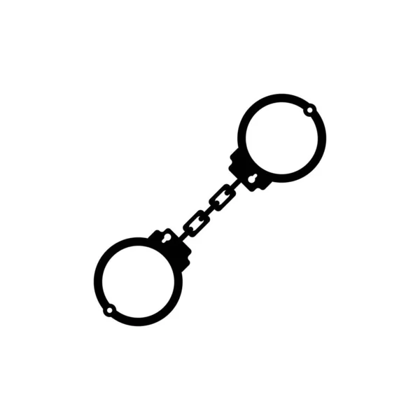 Handcuffs Icon Logo Vector Design Template — Stock vektor