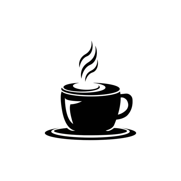 Koffie Pictogram Logo Vector Ontwerp Template — Stockvector