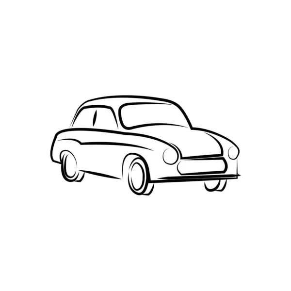 Car Icon Logo Vector Design Template — ストックベクタ