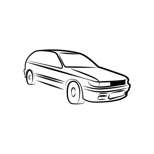 Car Icon Logo Vector Design Template — ストックベクタ