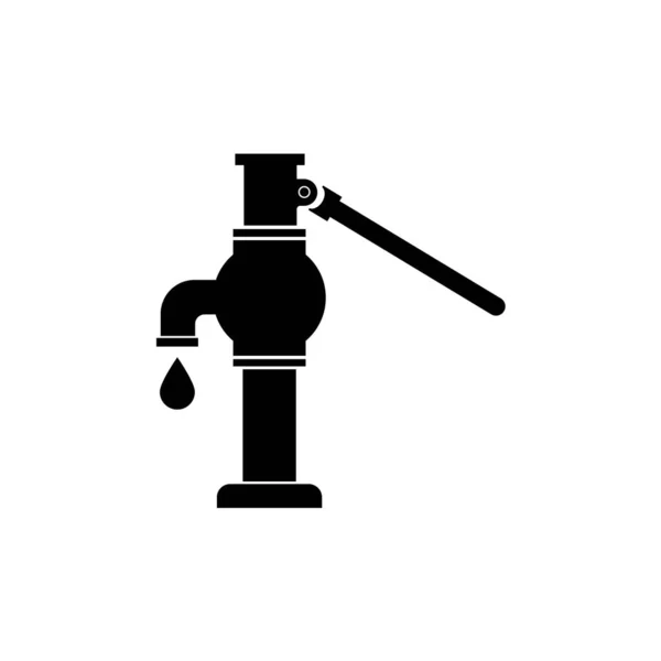 Icono Bomba Agua Logotipo Vector Plantilla Diseño — Archivo Imágenes Vectoriales