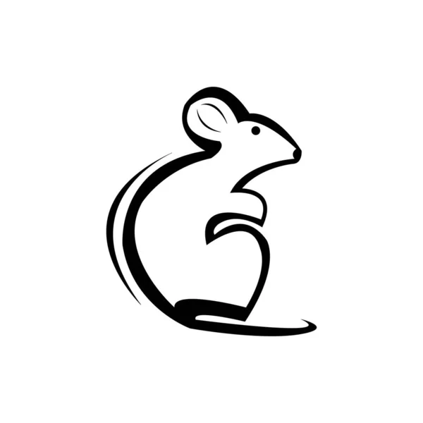 Mysz Ikona Logo Wektor Wzór Projektu — Wektor stockowy