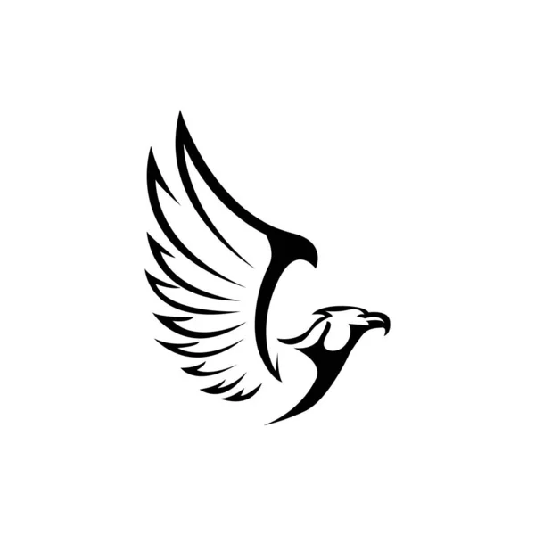Águila Icono Logotipo Vector Diseño Plantilla — Archivo Imágenes Vectoriales
