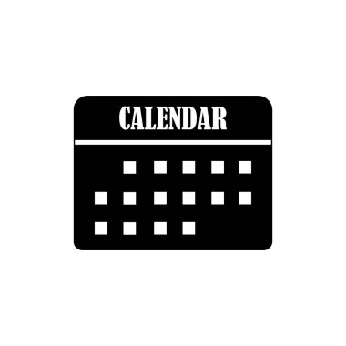 Takvim simgesi logo vektör tasarım şablonu