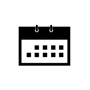 Takvim simgesi logo vektör tasarım şablonu