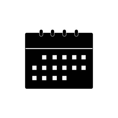 Takvim simgesi logo vektör tasarım şablonu