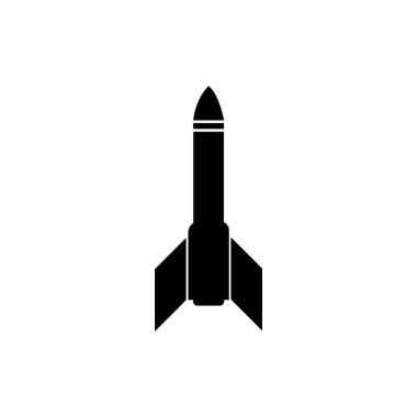 missile icon logo vector design template