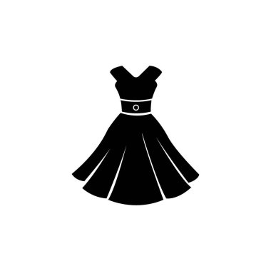 elbise simgesi logo vektör tasarımı