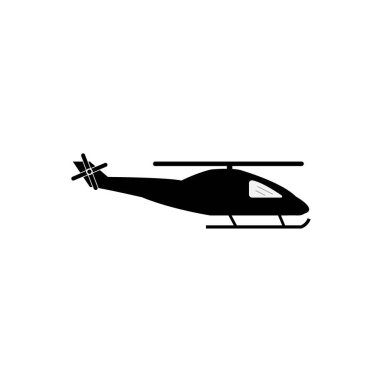 helikopter simgesi logo vektör tasarım şablonu