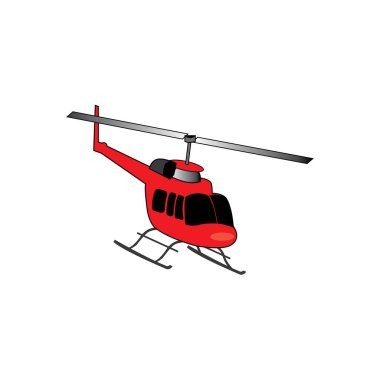 helicopter icon logo vector design template