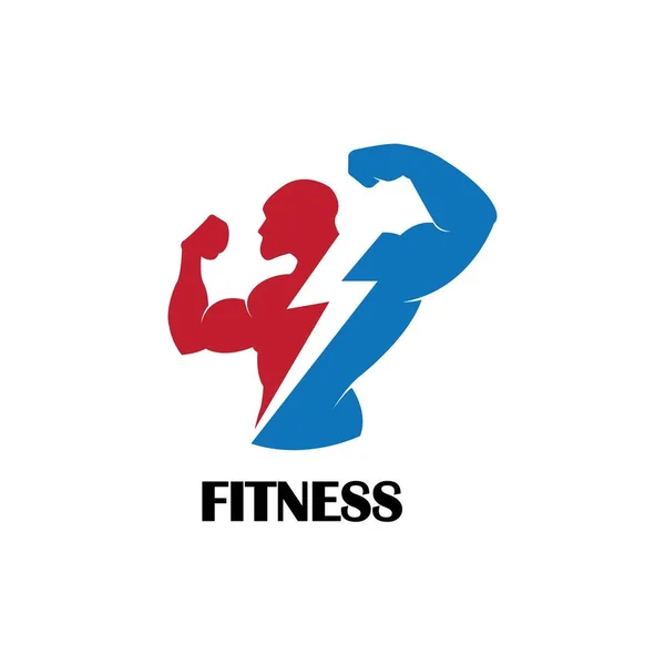 Fitness Symbol Logo Vektor Design Vorlage — Stockvektor