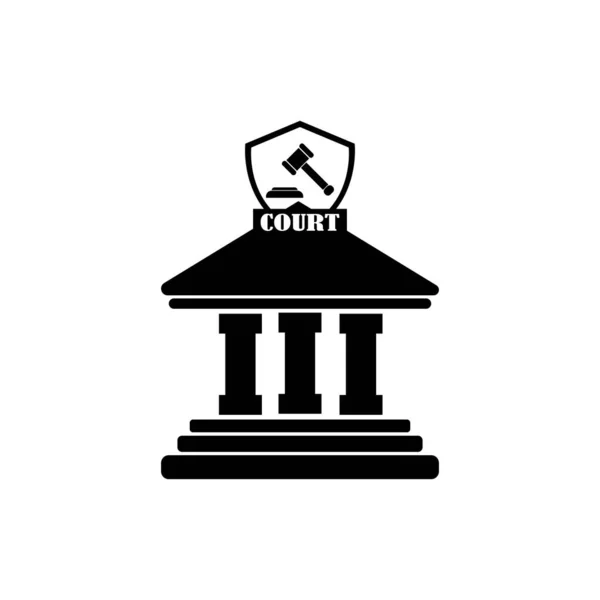 Court Icon Logo Vector Design Template — Image vectorielle