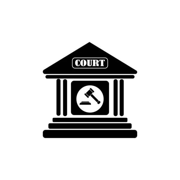 Court Icon Logo Vector Design Template — ストックベクタ