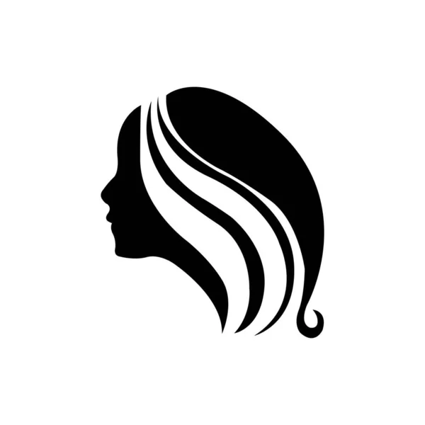 Εικονίδιο Μαλλιών Λογότυπο Διάνυσμα Πρότυπο Σχεδιασμού — Διανυσματικό Αρχείο