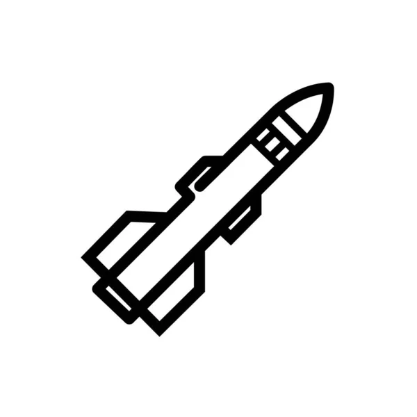 Raket Pictogram Logo Vector Ontwerp Template — Stockvector