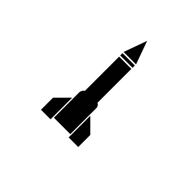 Modèle Conception Vectorielle Logo Icône Missile — Image vectorielle