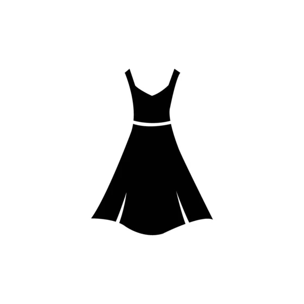 Vestido Ícone Design Vetor Logotipo — Vetor de Stock