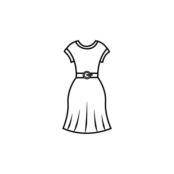 Dress Icon Logo Vector Design — Stock Vector