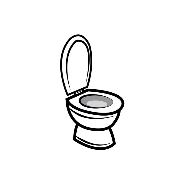 Toilet Icon Logo Vector Design Template — Vector de stock