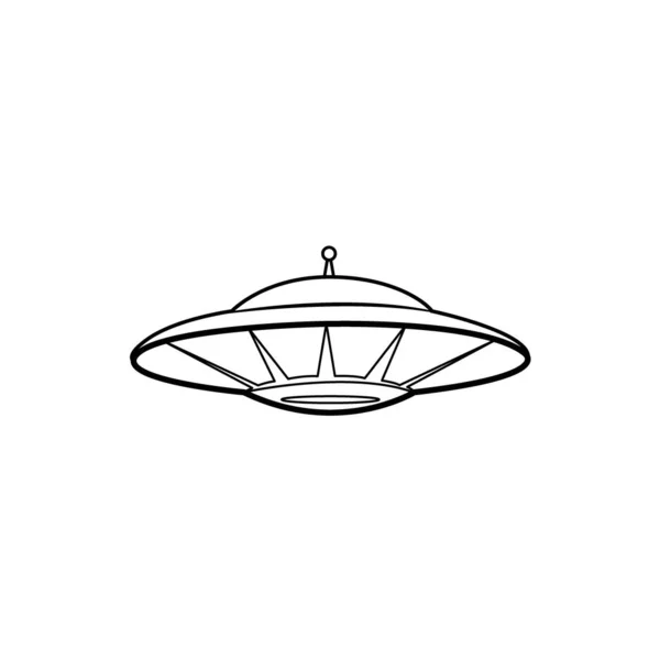 Ufo Icon Logo Vector Design Template — Vector de stock