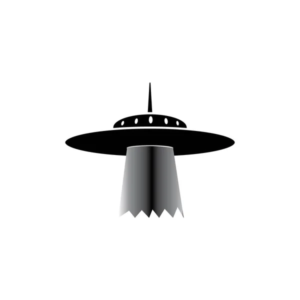 Ufo Icono Logotipo Vector Diseño Plantilla — Vector de stock