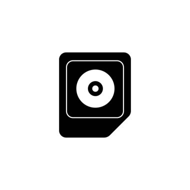 disk simgesi logo vektör tasarımı